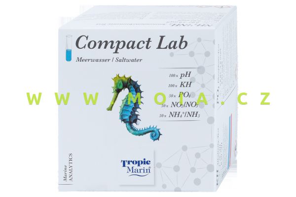 Compact lab – test. sada mořské vody: pH, KH, PO4, NO2, NO3, NH3, NH4