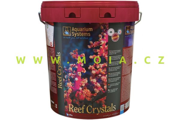 Mořská sůl AQUARIUM SYSTEMS REEF CRYSTALS 25 kg – 690 l – kbelík
