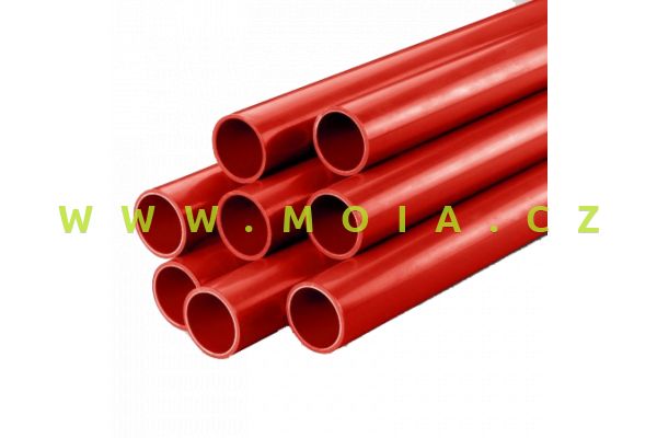 PVC trubka červená (1m)  50 
