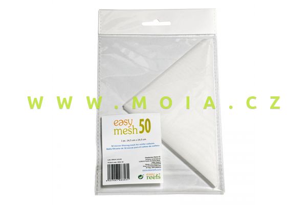 Easymesh 50 – filtrační síťka 50µ pro nejjemnější výběr (artemia, rotifer), 24,5 × 24,5 cm