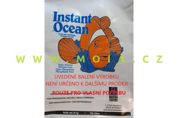 Mořská sůl AQUARIUM SYSTEMS INSTANT OCEAN 25 kg – 750 l – pro profesionály
