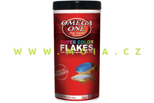 Omega One Super color flakes 62 g, vločkové krmivo pro lepší vybarvenost 