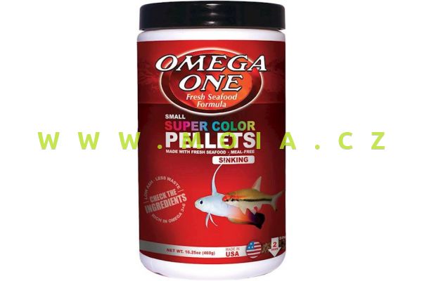 Omega One Super color pellets 2 mm, 460 g sinking – krmivo pro lepší vybarvenost