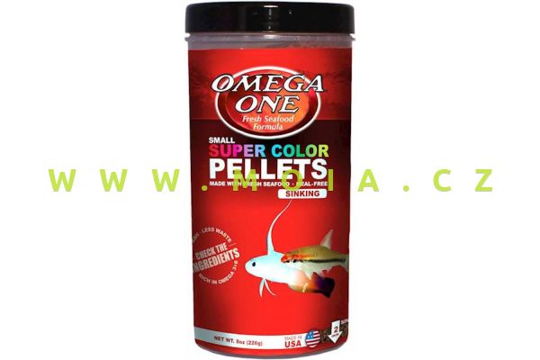 Omega One Super color pellets 2 mm, 226 g sinking – krmivo pro lepší vybarvenost