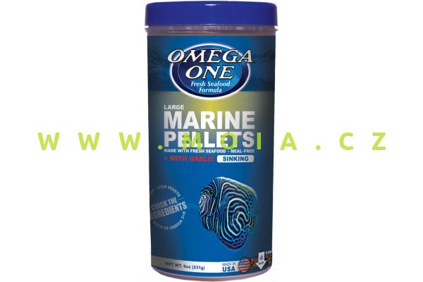Omega One Garlic Marine pellets large 4 mm, 567 g sinking – krmivo s česnekem velké