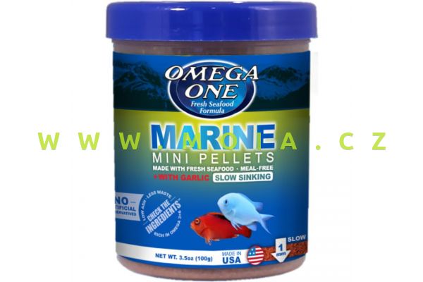 Omega One Marine mini pellets, sinking, 1 mm, 100 g