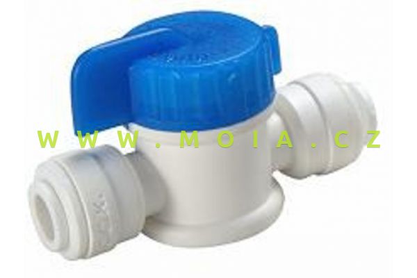 PVC kulový ventil s rychloupínáním – hadička 1/4"