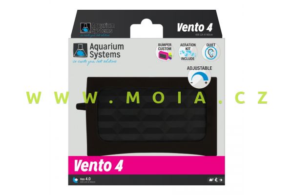 Aquarium Systems VENTO 4.0 – 2× 200 l/h tichý vzduchovací motorek pro nejhlubší akvária
