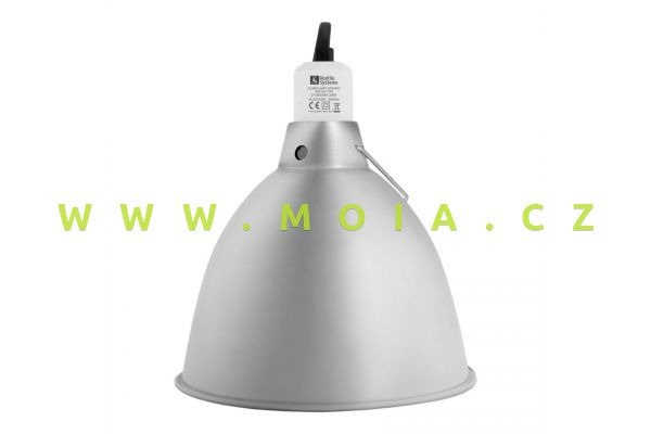 Clamp Lamp Silver Edition Large 216mm – otočný reflektor, keramická objímka E27, do 200 W