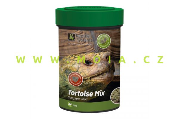  Tortoise Mix 500 ml – 125 g, kompletní krmivo pro suchozemské želvy aj. býložravé plazy

