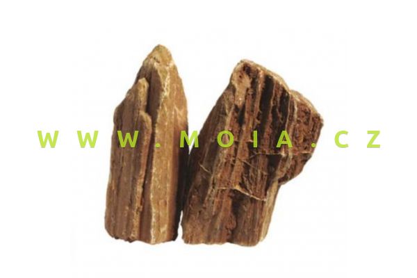 Estetická dekorace – Stonewood – Zkamenělé dřevo s červeným nádechem, cena/kg