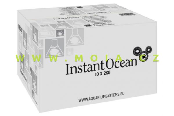 Mořská sůl AQUARIUM SYSTEMS INSTANT OCEAN 20 kg – 600 l, karton 10× 2 kg

