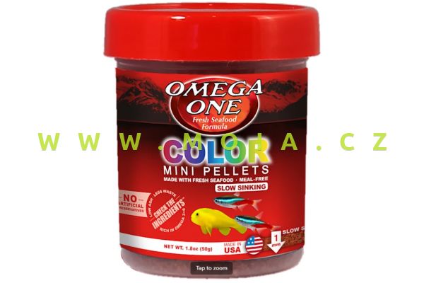 Omega One Color mini pellets, sinking, 1 mm, 100 g