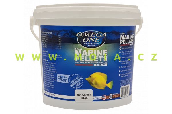 Omega One Garlic Marine pellets 2 mm, 1361 g sinking – krmivo s česnekem